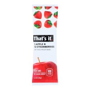 That's It Fruit Bar - Apple & Strawberry - Case Of 12 - 1.2 Oz