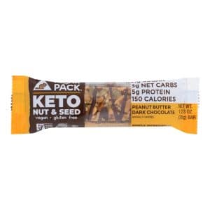 Munk Pack - Keto Nut & Seed- Peanut Butter Dark Chocolate - Case Of 12 - 1.23 Oz