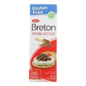 Breton-dare - Crackers - Original with Flax - Case Of 6 - 4.76 Oz.