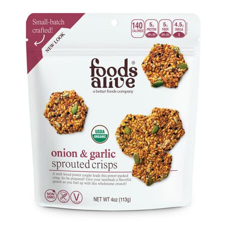 Organic Onion Garlic Sprouted Crisps