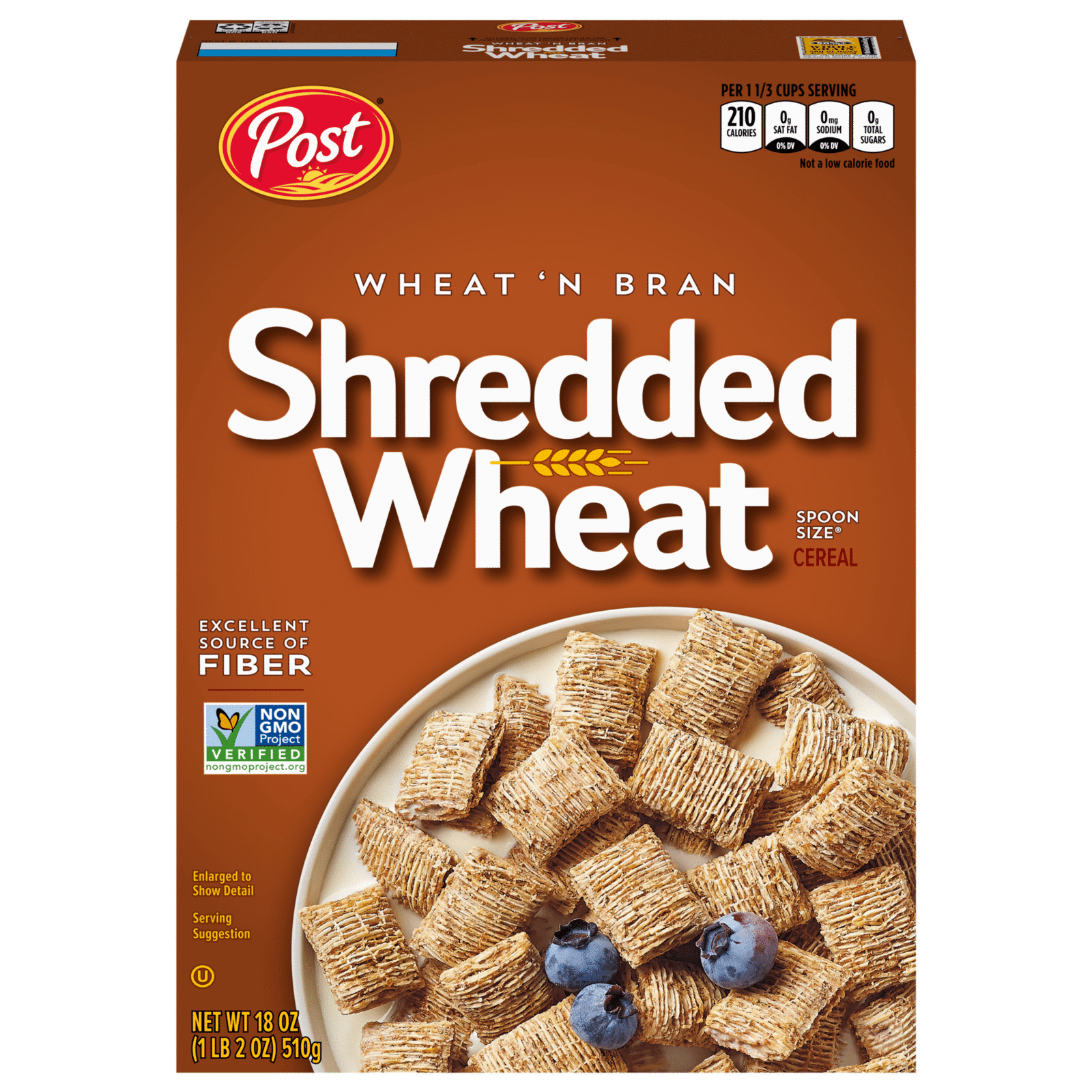 Post Shredded Wheat Wheat 'N Bran