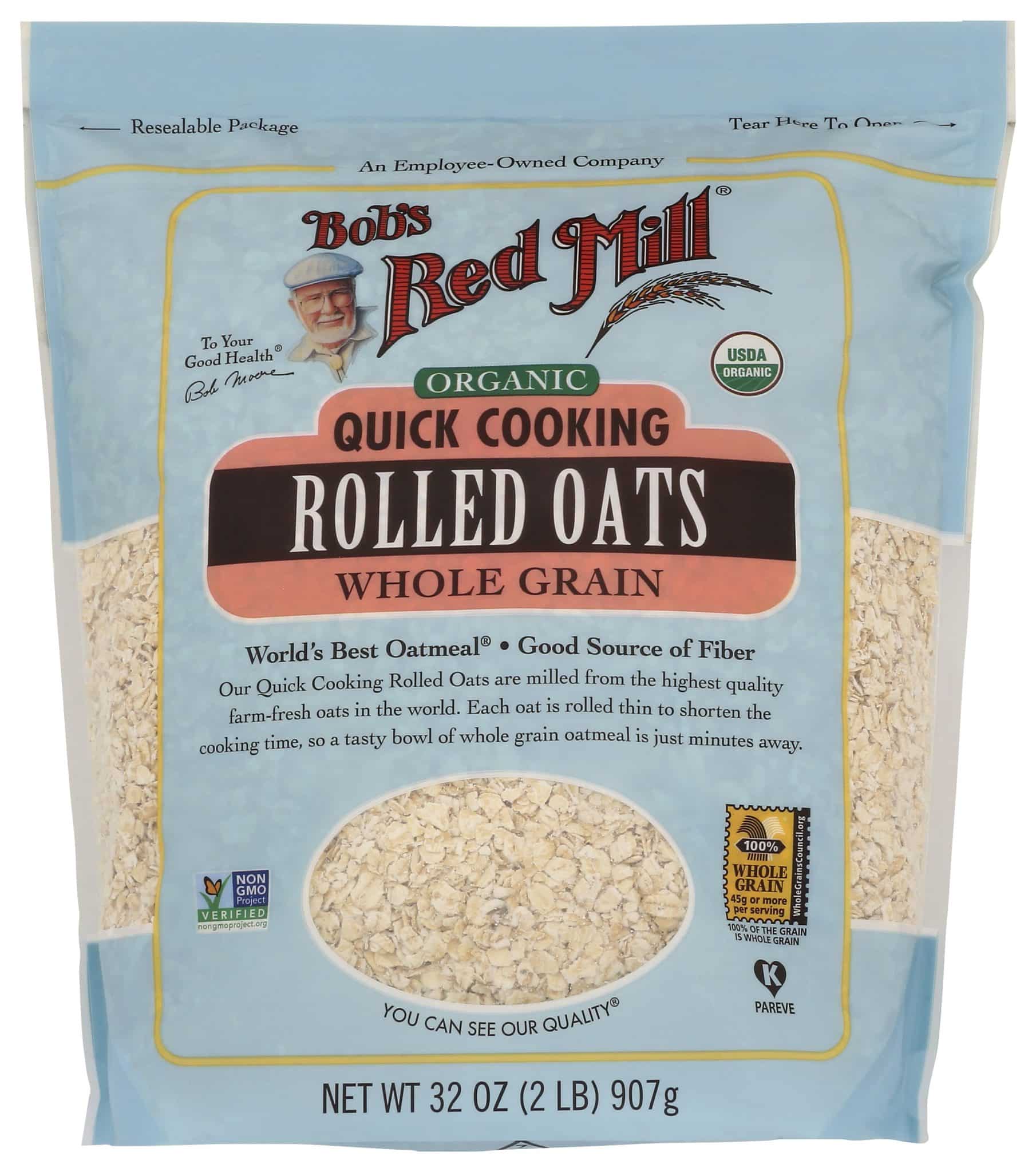 Bob's Red Mill Quick Cooking Rolled Oats Organic