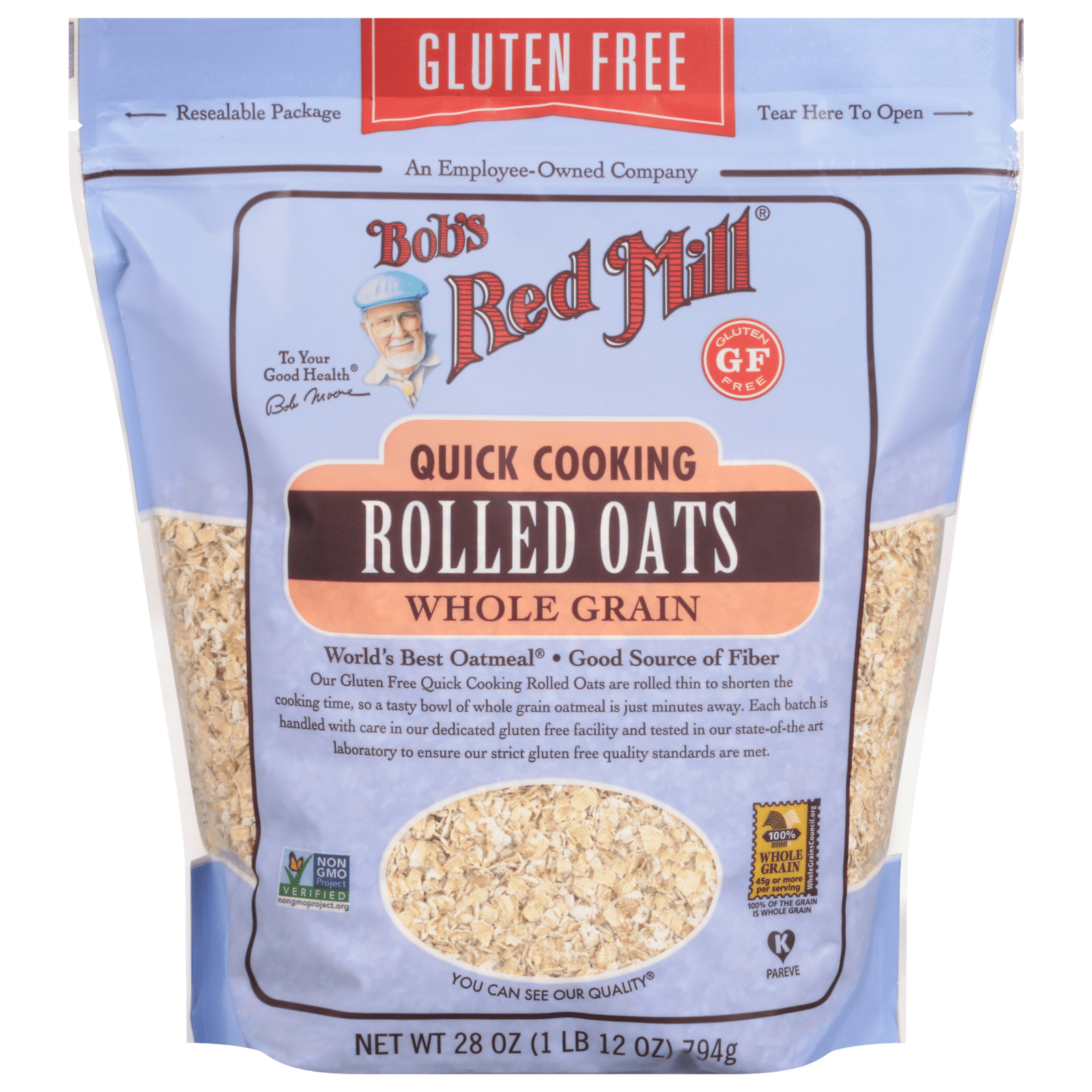 Bob's Red Mill Quick Cooking Rolled Oats Whole Grain