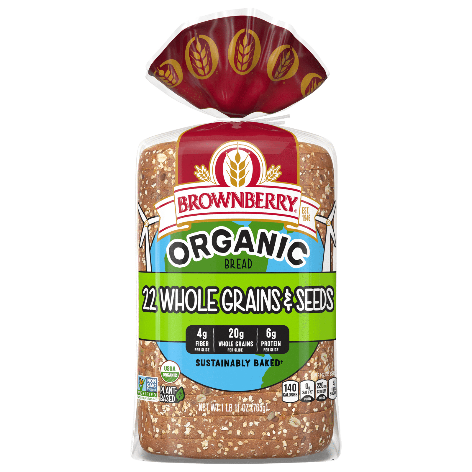 Brownberry 22 Grains & Seeds Bread Organic