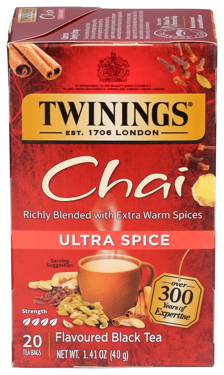 Twinings Chai Ultra Spice Black Tea Bags