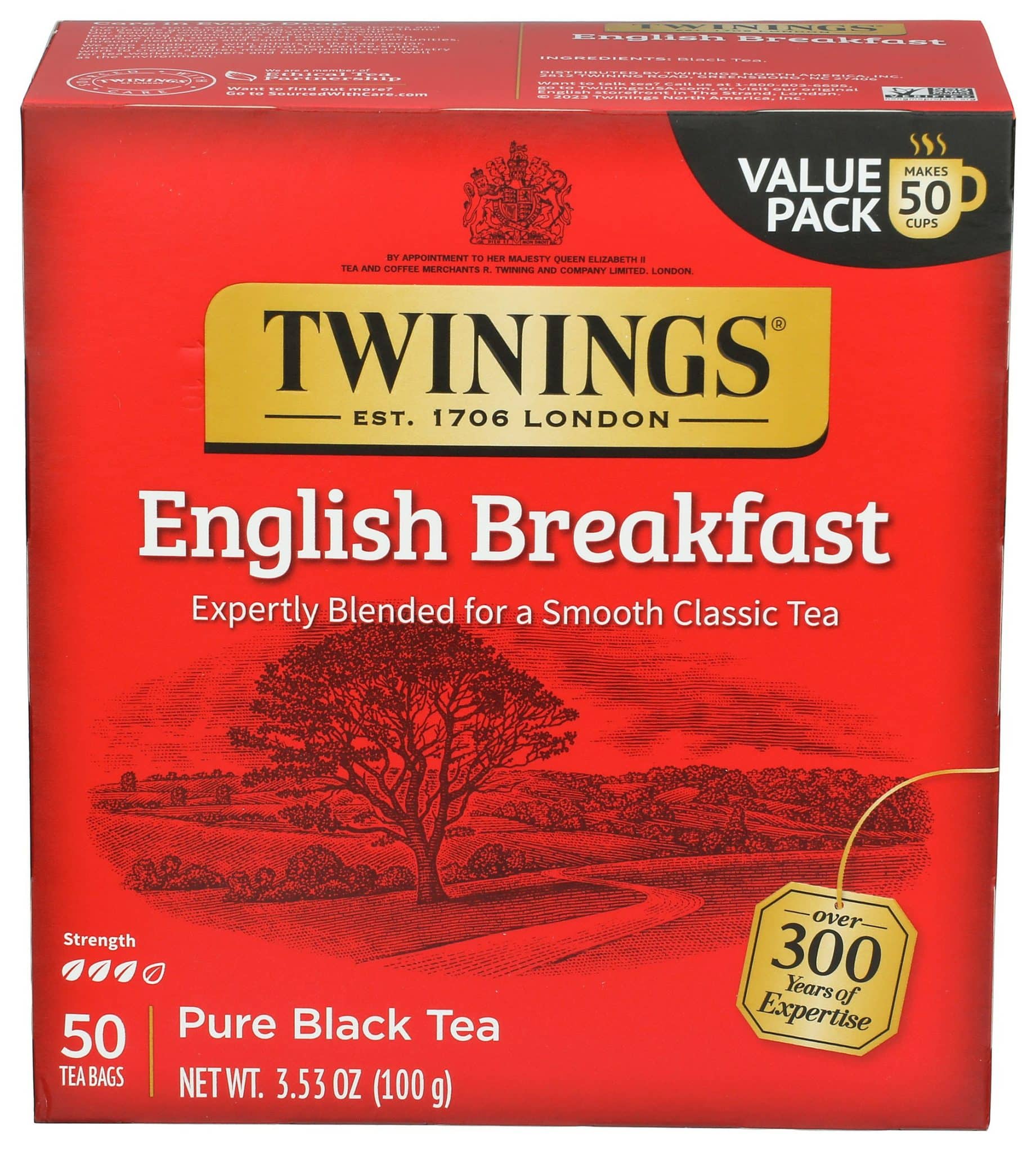 Twinings English Breakfast Pure Black Tea Bags