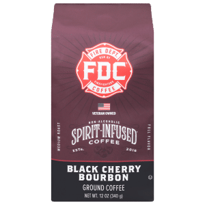 Fire Dept Non-Alcoholic Spirit-Infused Black Cherry Bourbon Ground Coffee