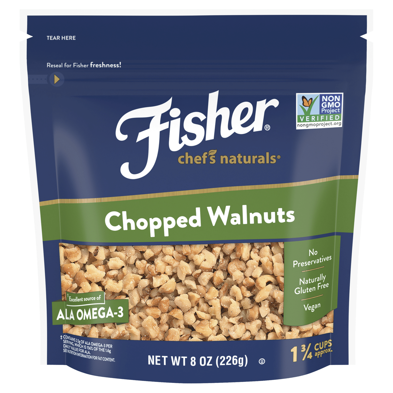 Fisher Chef's Naturals Chopped Walnuts