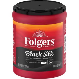 Folgers Black Silk Smooth Dark Roast Ground Coffee