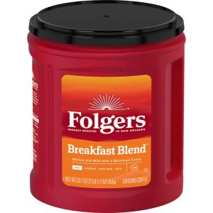 Folgers Breakfast Blend Ground Coffee Smooth & Mild Coffee