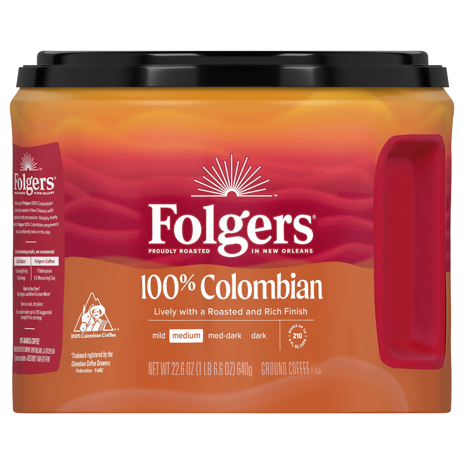 Folgers 100% Colombian Coffee Medium Roast Ground