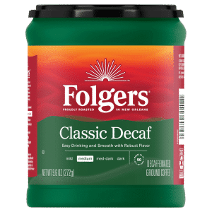 Folgers Decaf Coffee Ground Coffee Classic Medium Roast