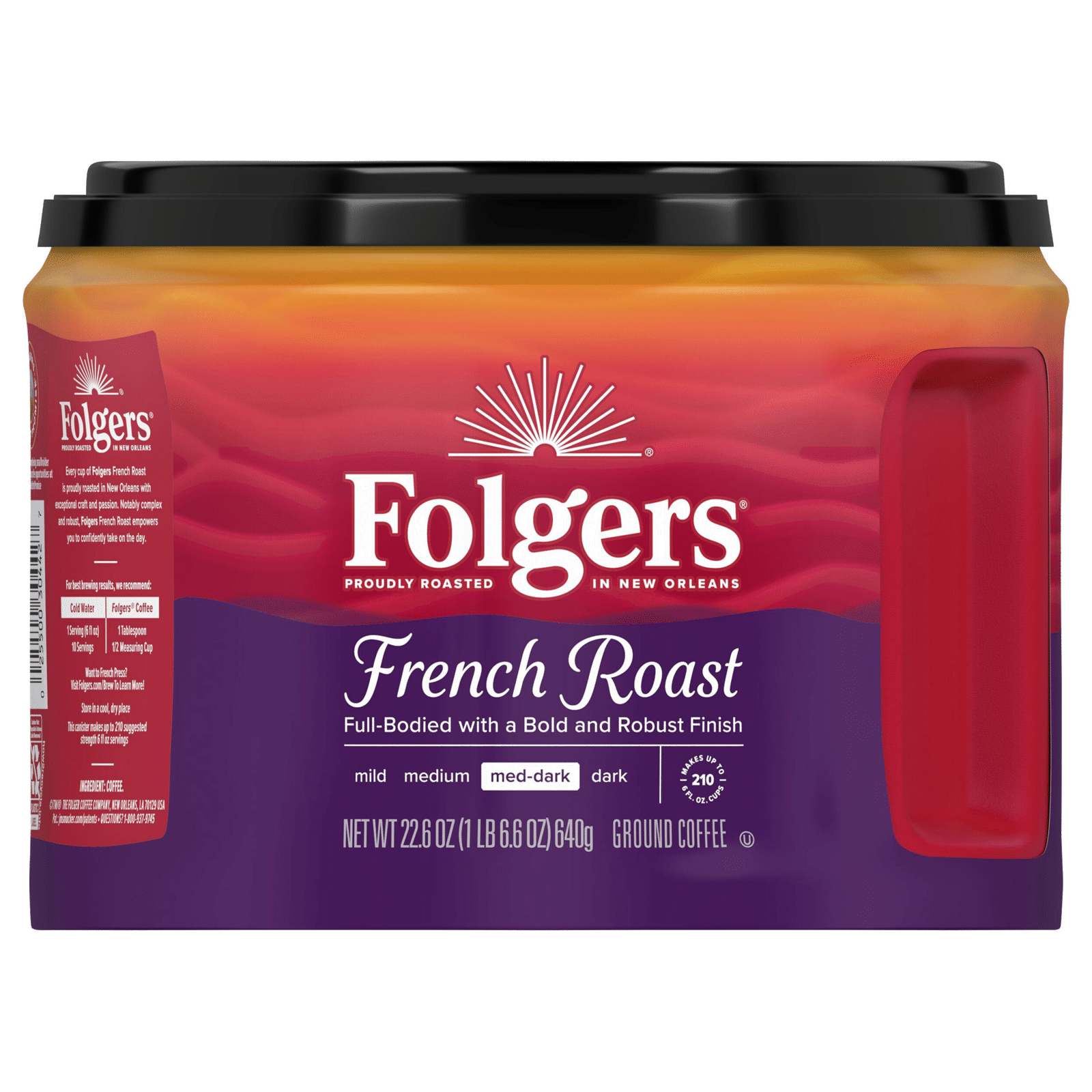 Folgers French Roast Medium Dark Roast Ground Coffee