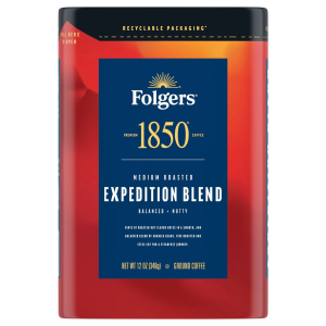 Folgers 1850 Medium Roasted Expedition Blend Ground Coffee