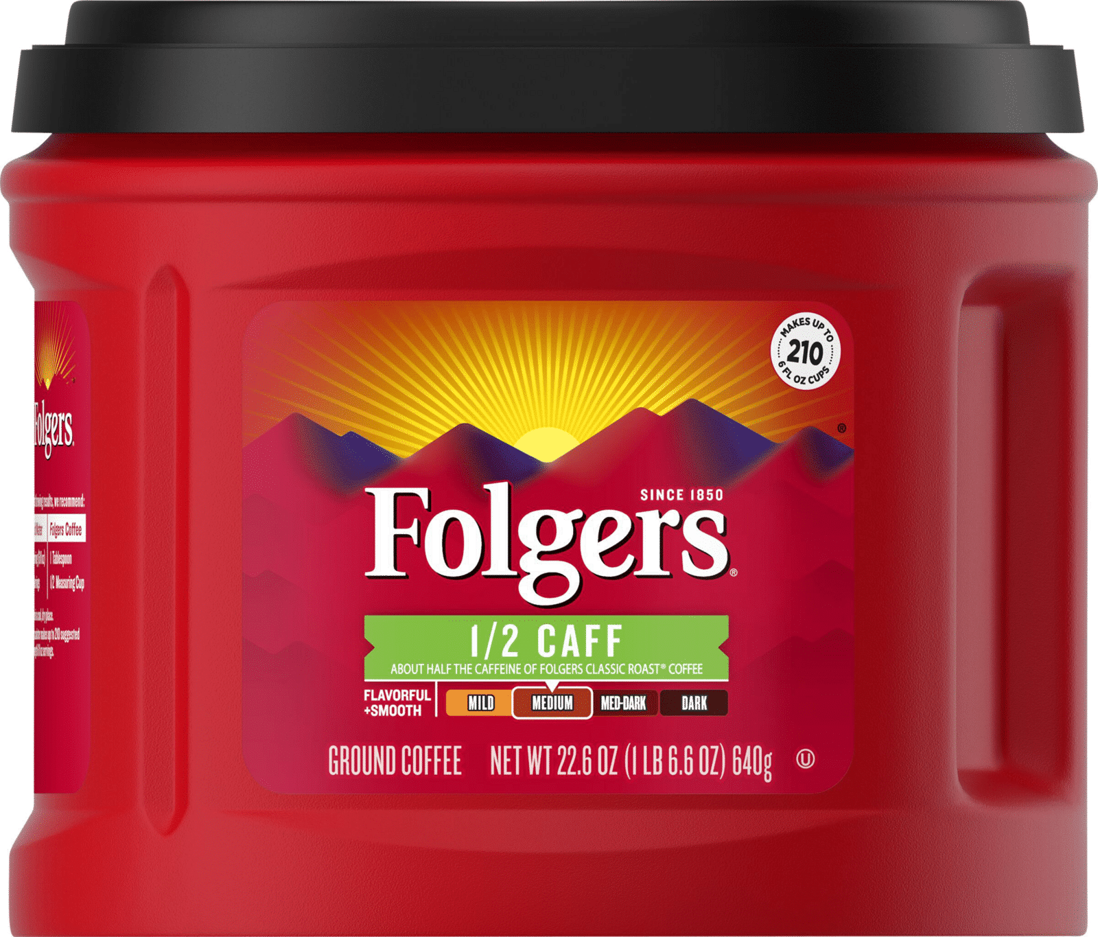 Folgers Medium Half Caff Ground Coffee