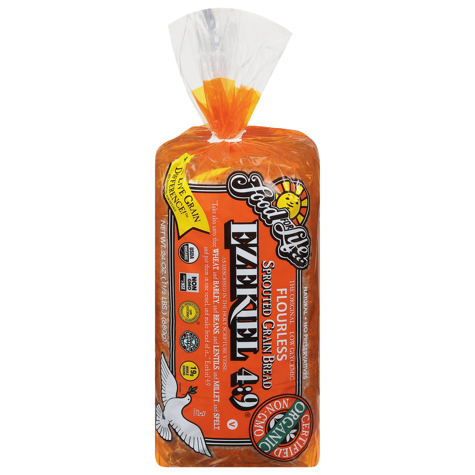 Food For Life Ezekiel 4:9 Sprouted 100% Bread Whole Grain