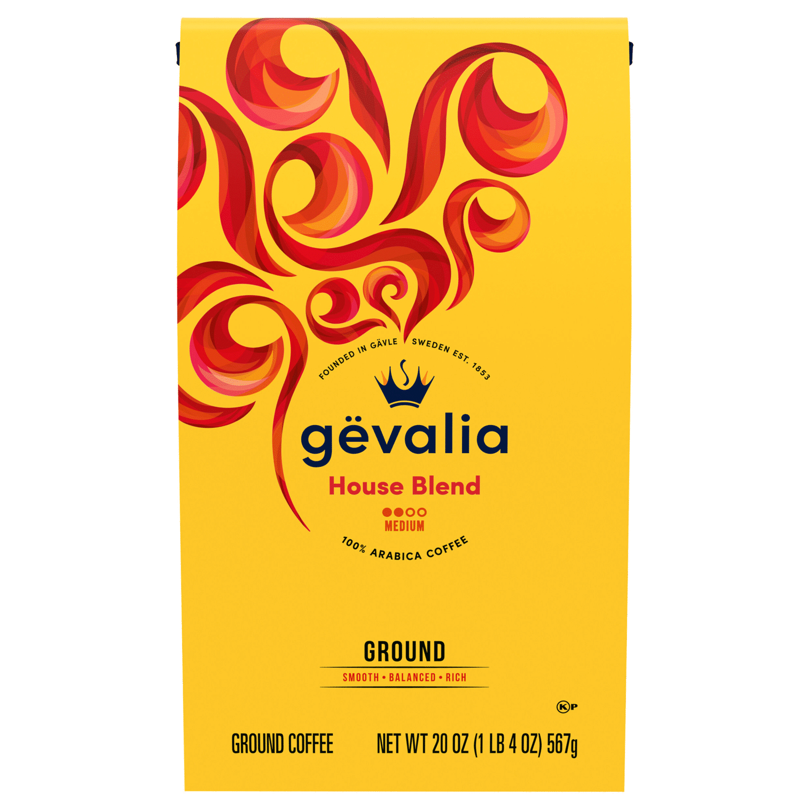 Gevalia House Blend Ground Coffee Caffeinated