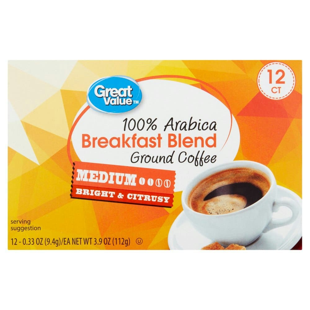Great Value 100% Arabica Breakfast Blend Medium Ground Coffee