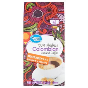 Great Value 100% Arabica Colombian Medium Dark Ground Coffee