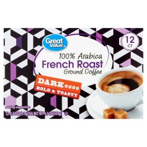 Great Value 100% Arabica French Roast Dark Ground Coffee