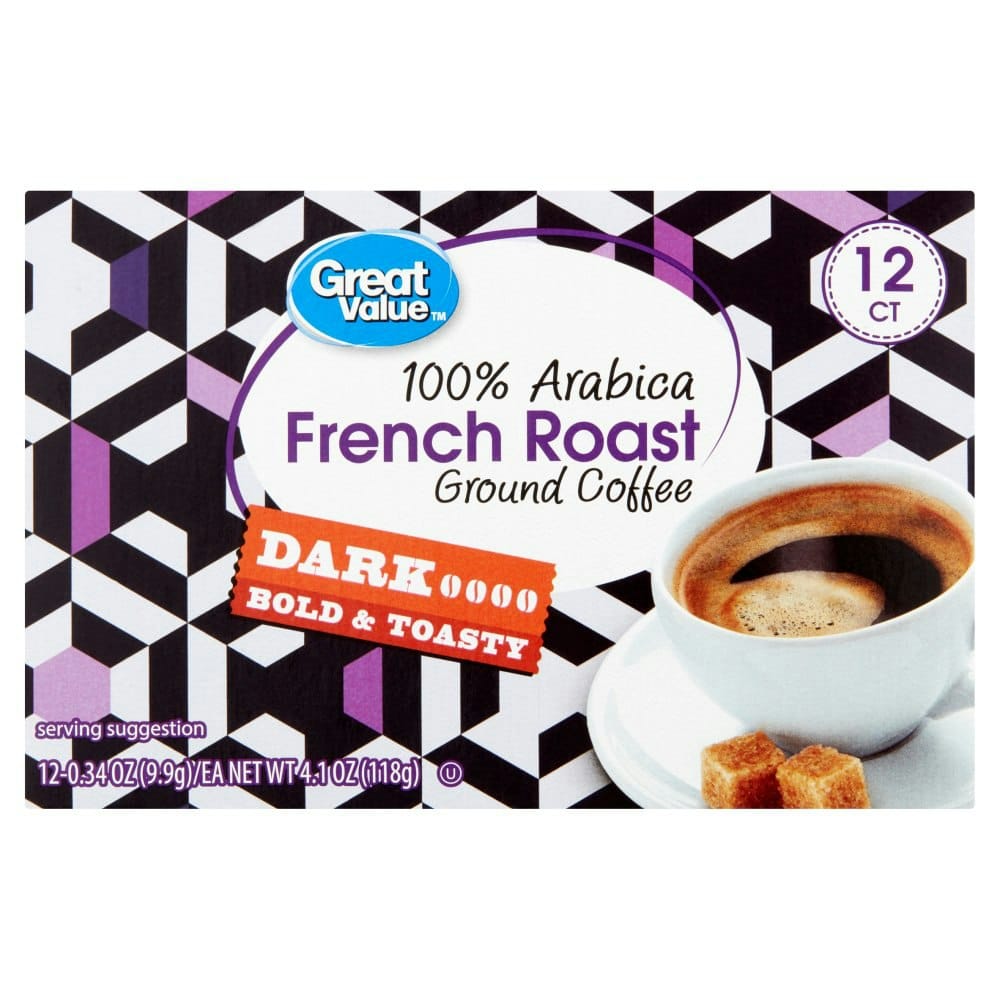 Great Value 100% Arabica French Roast Dark Ground Coffee