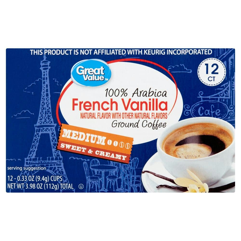 Great Value 100% Arabica French Vanilla Medium Ground Coffee