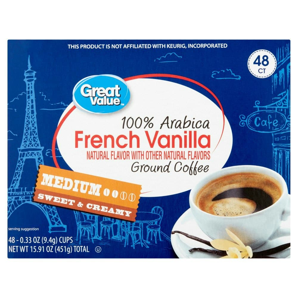 Great Value 100% Arabica French Vanilla Medium Ground Coffee
