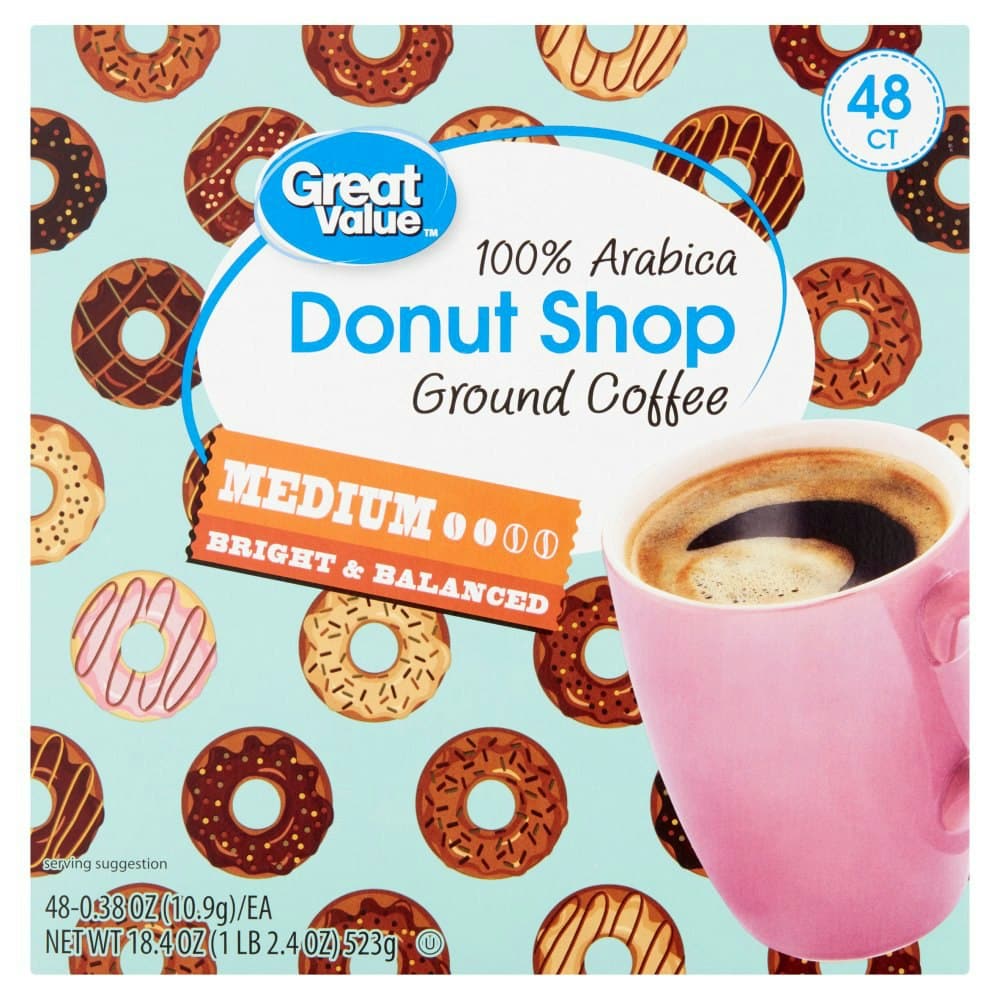 Great Value Donut Shop 100% Arabica Medium Ground Coffee