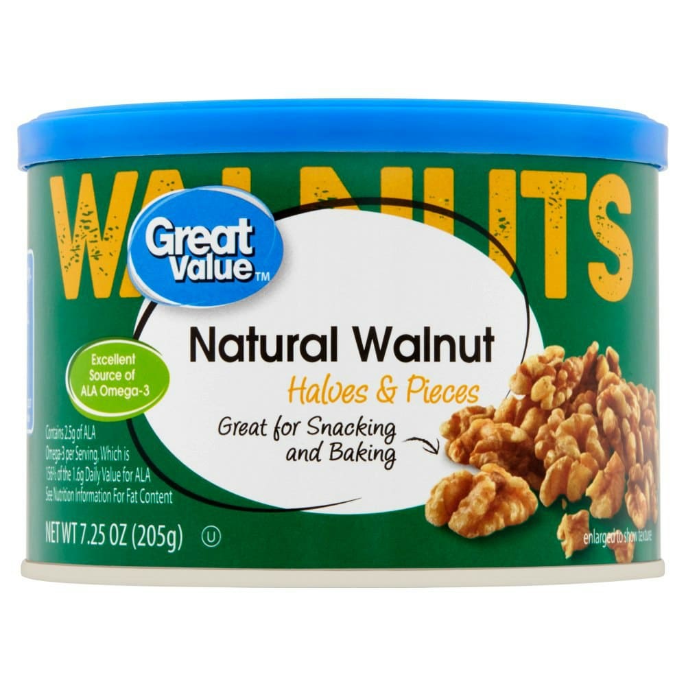 Great Value Halves & Pieces Natural Walnut
