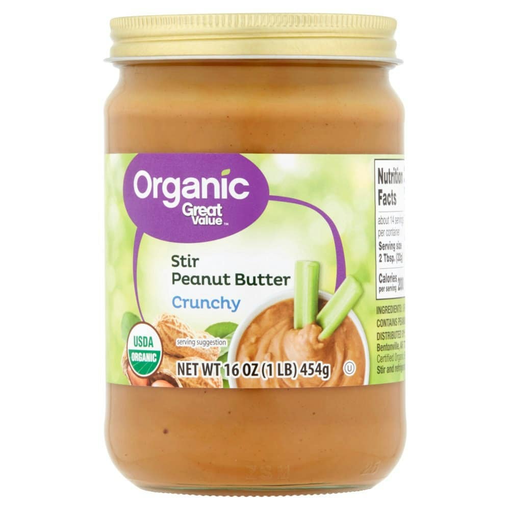 Great Value Organic Crunchy Stir Peanut Butter