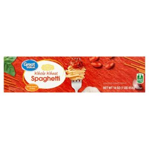 Great Value Whole Wheat Spaghetti Pasta