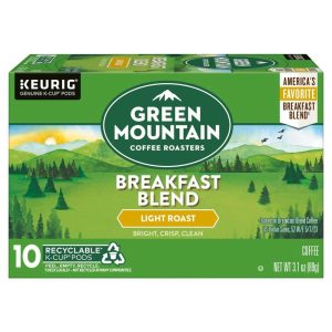 Green Mountain Coffee Roasters Breakfast Blend Light Roast Coffee K-Cup Pods