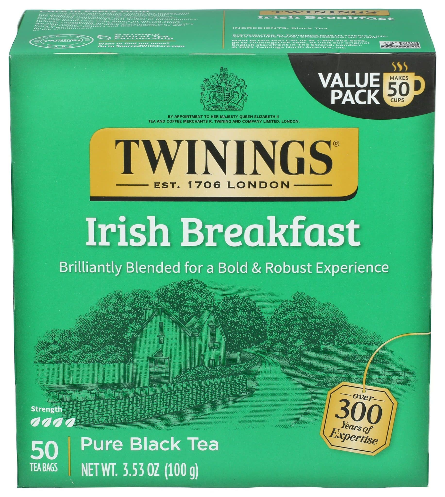 Twinings Irish Breakfast Black Tea Bags