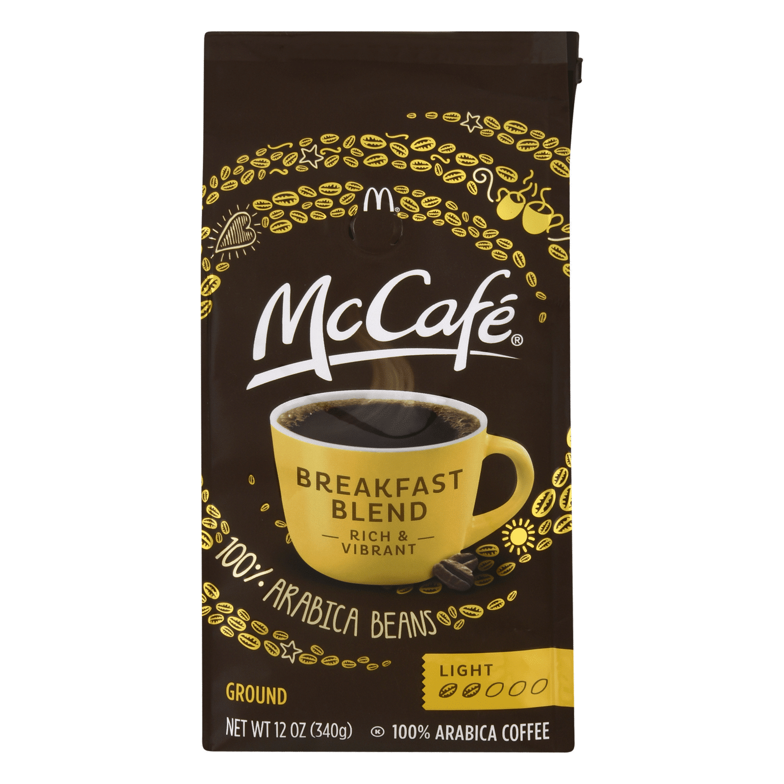 McCafe Ground 100% Arabica Coffee Light Roast Breakfast Blend