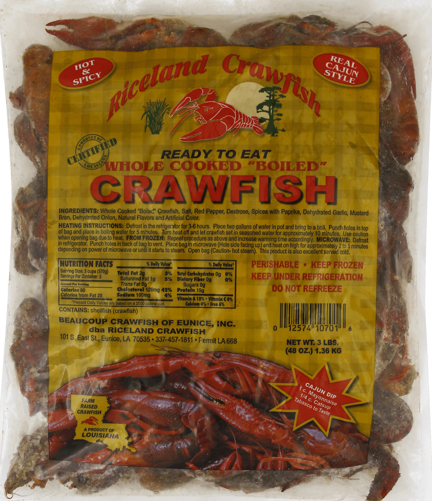 Riceland Crawfish Boiled Whole Crawfish