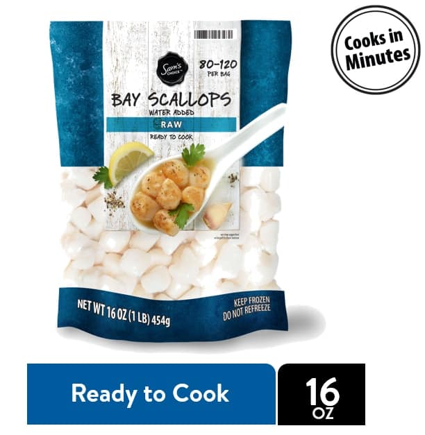 Sam's Choice Frozen Raw Bay Scallops