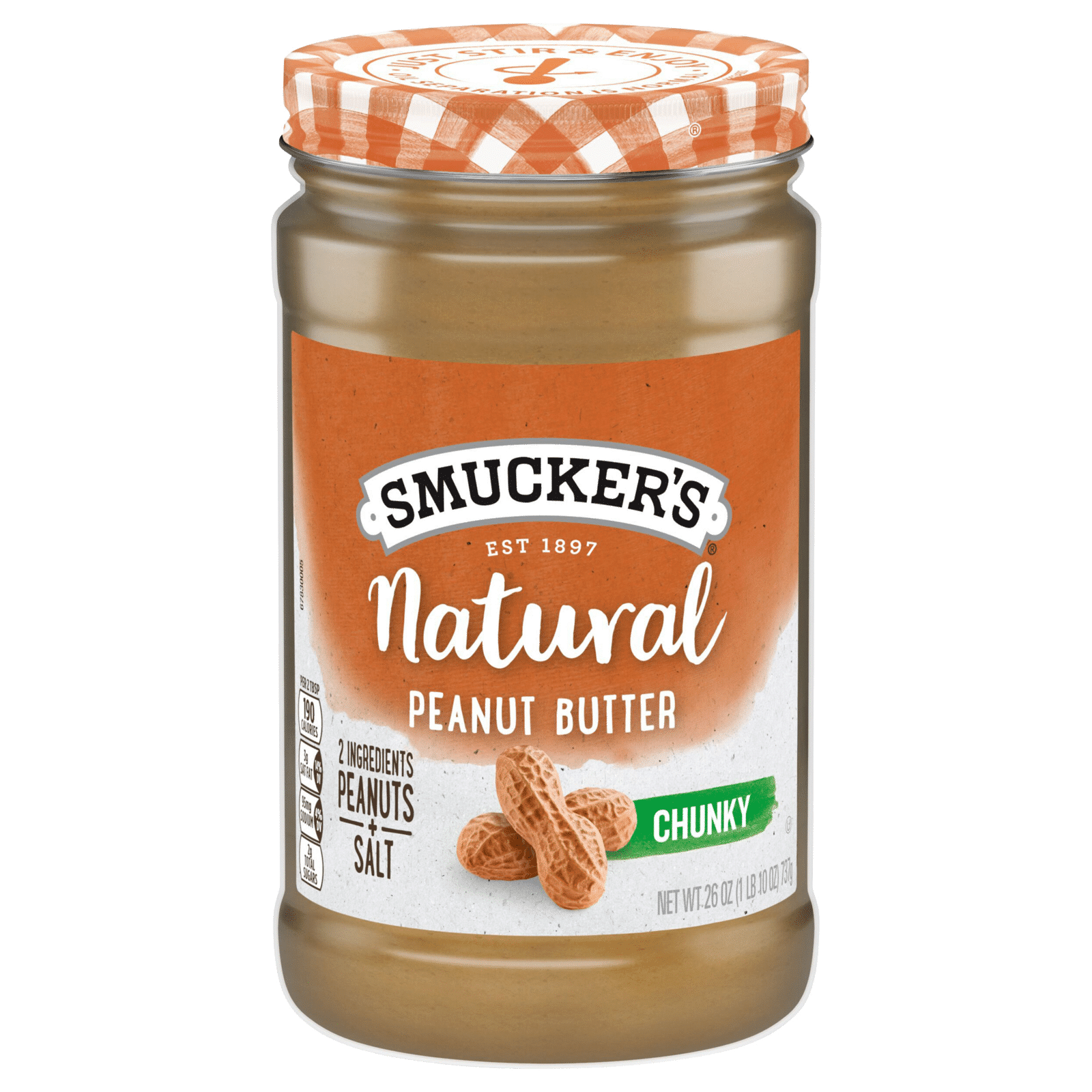 Smucker's Peanut Butter Chunky Natural