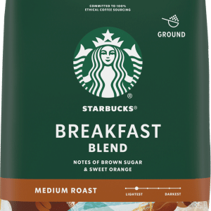 Starbucks Breakfast Blend Medium Roast Ground 100% Arabica Coffee