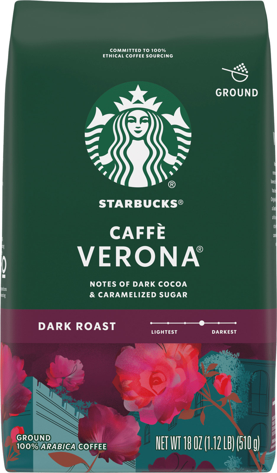 Starbucks Dark Roast Ground Caffe Verona Coffee