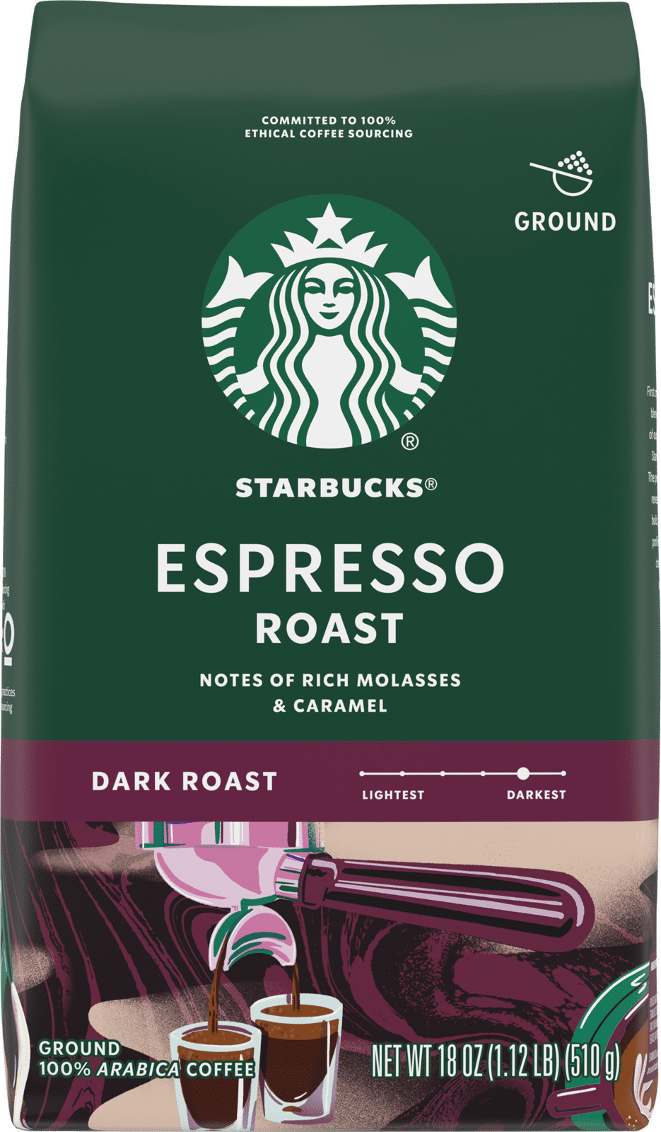 Starbucks Dark Roast Ground Espresso Roast Coffee