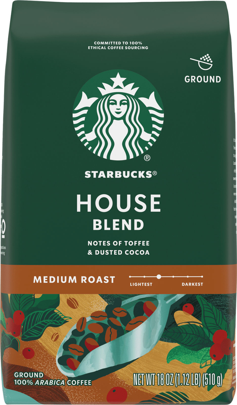 Starbucks Dark Roast Ground House Blend Coffee