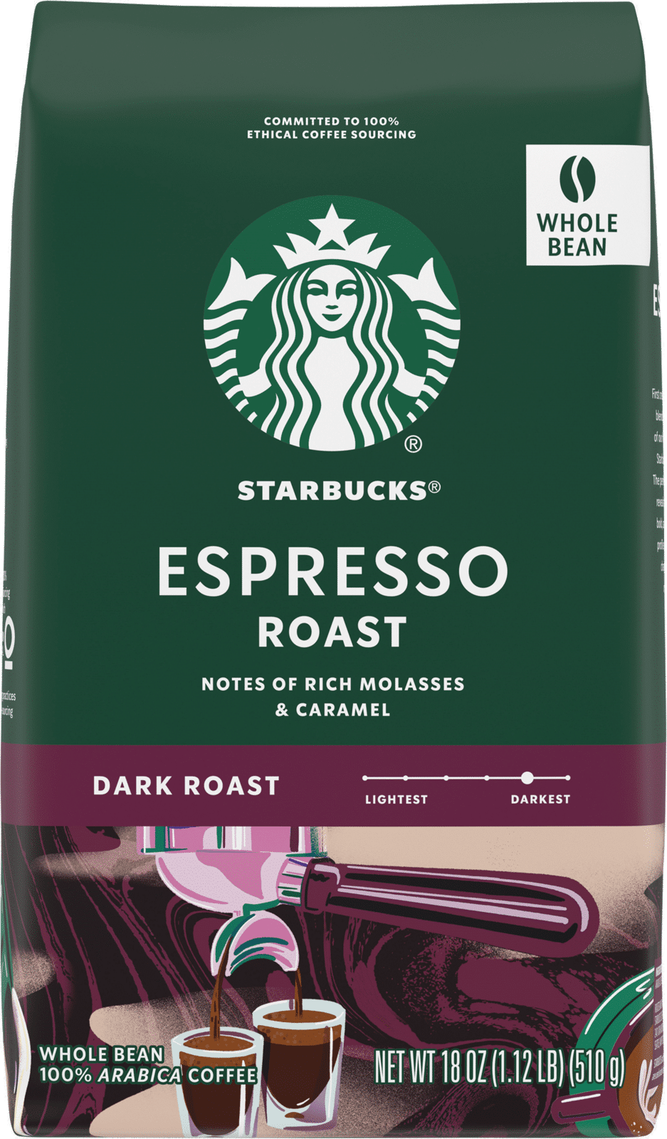 Starbucks Dark Roast Whole Bean Espresso Roast Coffee