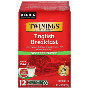 Twinings English Breakfast Black Tea Bags Decaffeinated